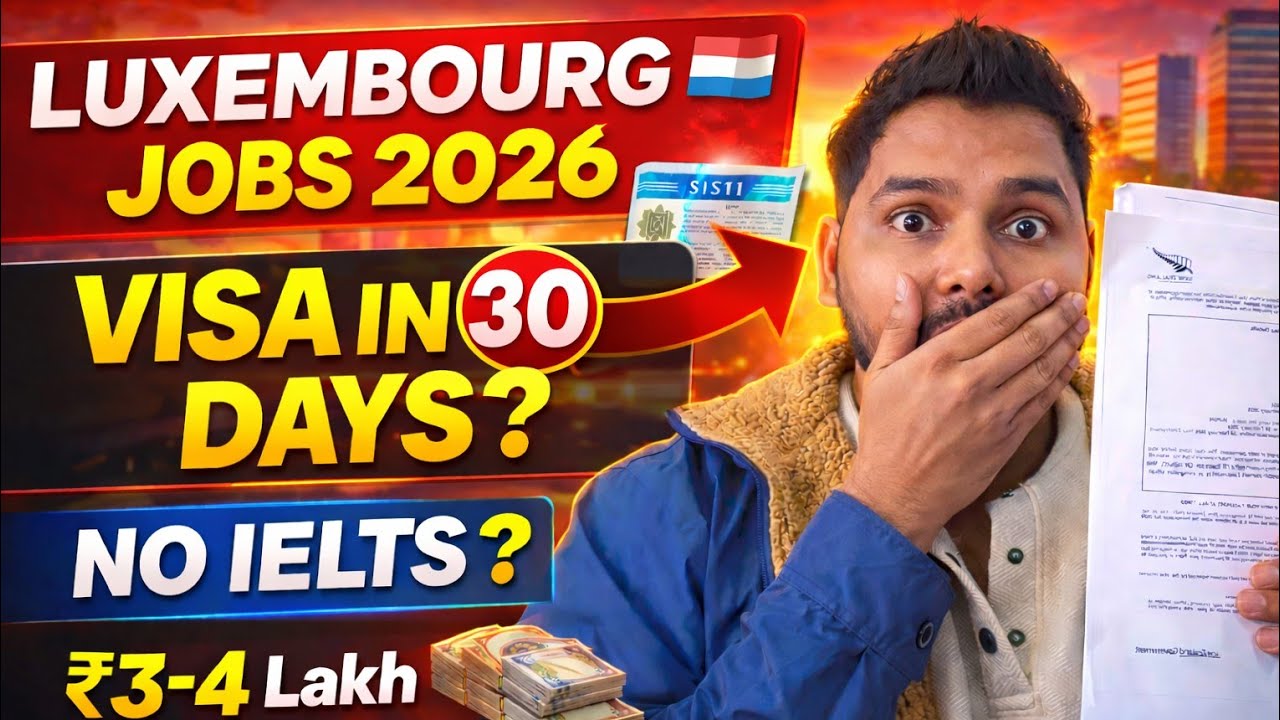 Luxembourg Jobs for Indians 🇱🇺 | ₹2–8 Lakh Salary 😱 | Work Visa 2026 | Reality?