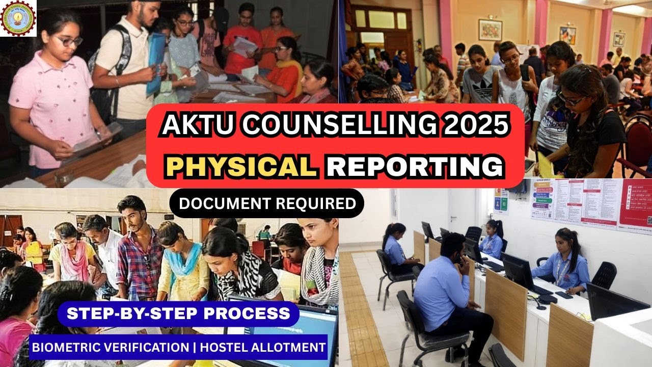 AKTU Physical Reporting Process 2025✅ From Home to College | UPTAC Physical Reporting | UPTAC 2025