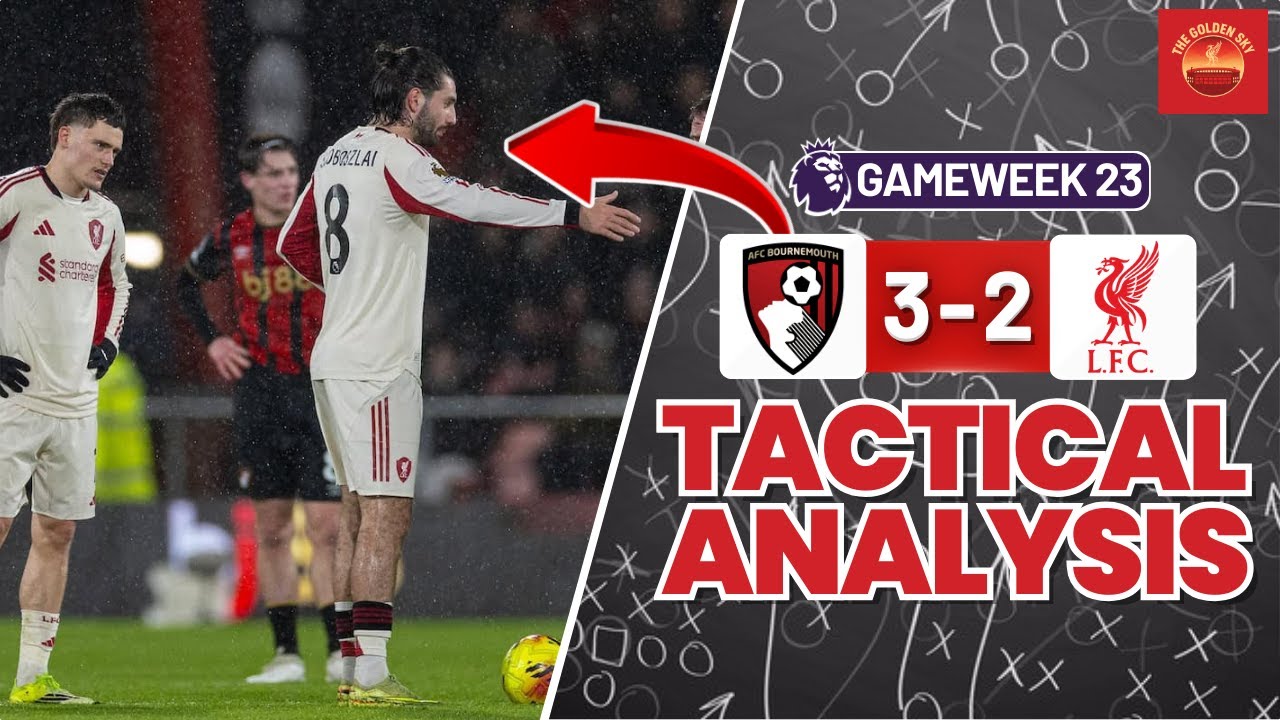 Another Disaster! Bournemouth 3-2 Liverpool Tactical Analysis & Breakdown | The Golden Sky