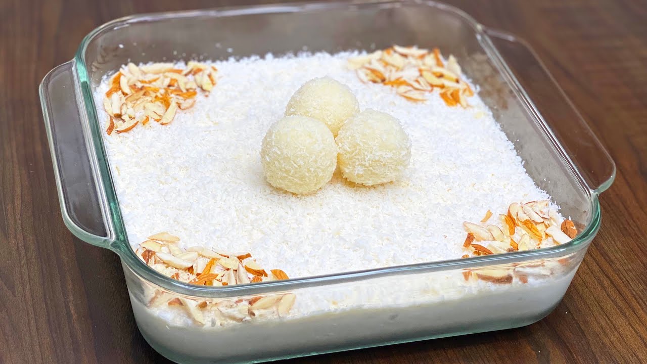 Raffaello Creamy Pudding Recipe | Coconut Dessert Recipe | Eggless Dessert