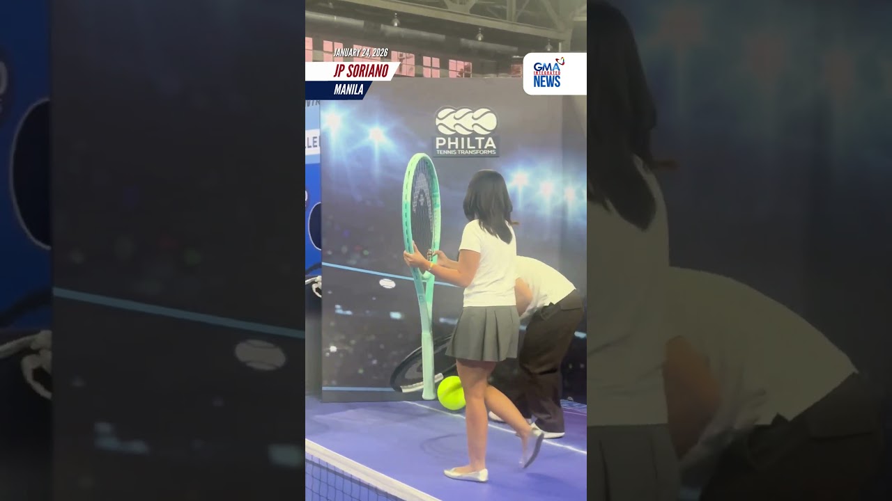 Tennis fans na manunuod ng WTA, puwedeng maglaro sa mini tennis court | GMA Integrated News