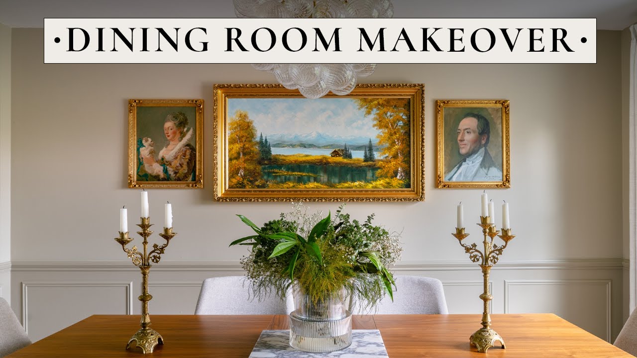 Creating A Timeless Dining Room | Wainscoting, Accent Ceiling & DIY Decor Ideas