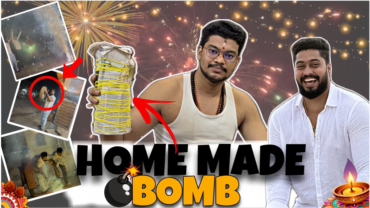 HOME MADE BOMB 💣😂 || #kannada #vasanthrajgowda 