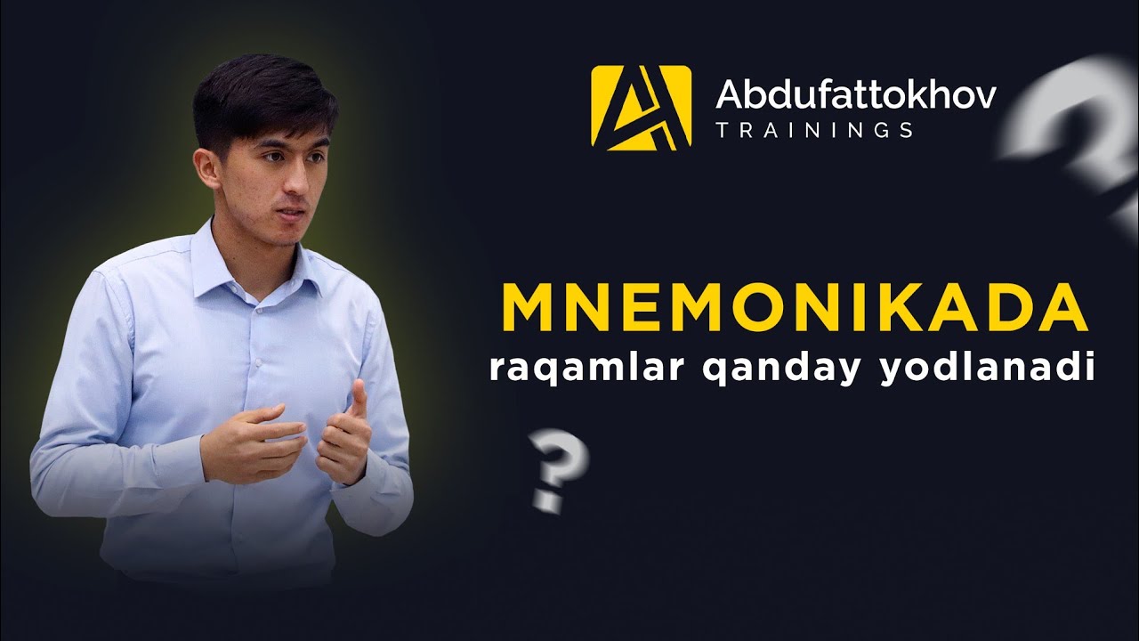 Mnemonikada raqamlar qanday yodlanadi?