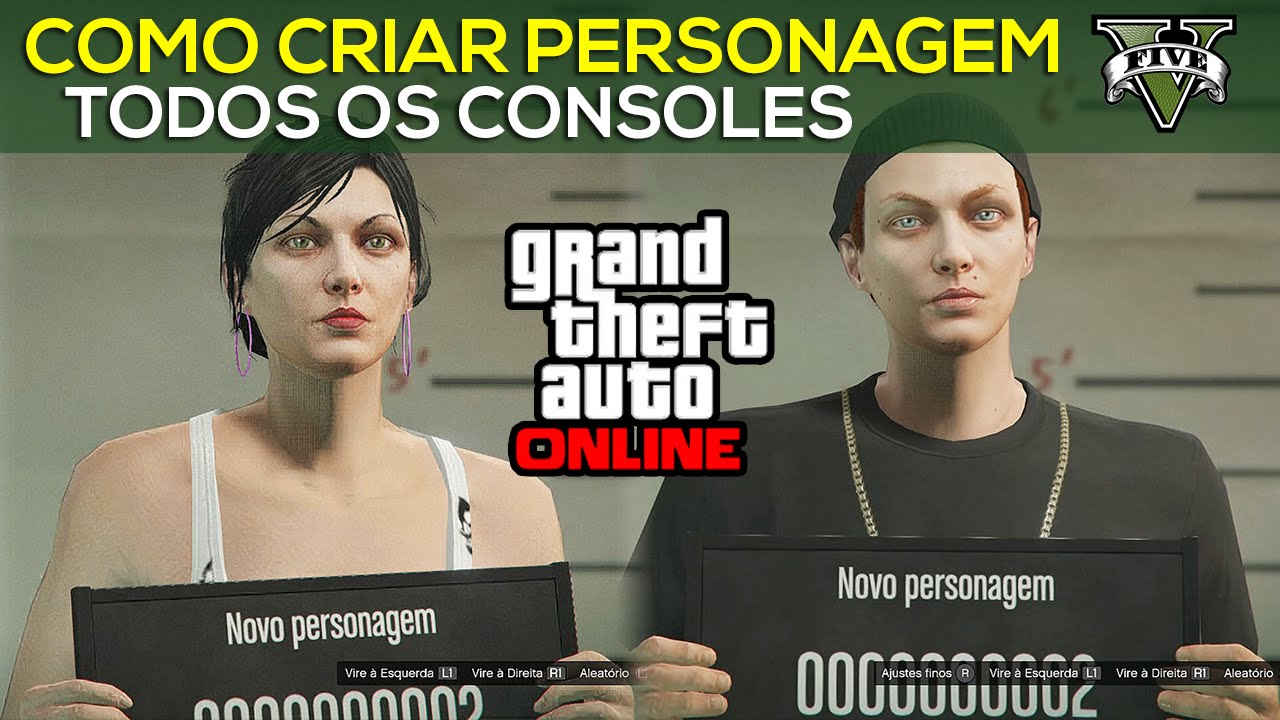 Como Criar Personagem no GTA V Online - Completo PS3 / PS4 / Xbox360 / XboxOne / PC