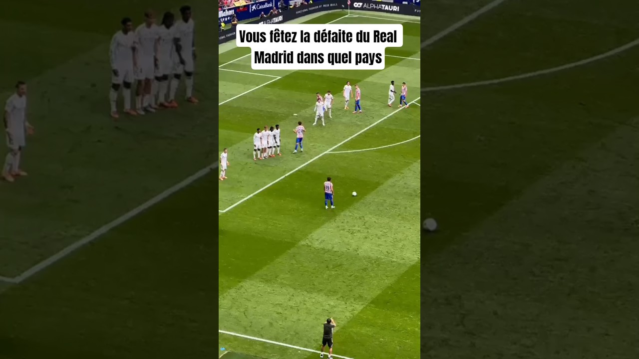 Vous f&ecirc;tez la d&eacute;faite du Real Madrid dans quel pay... ? #realmadrid #shorts