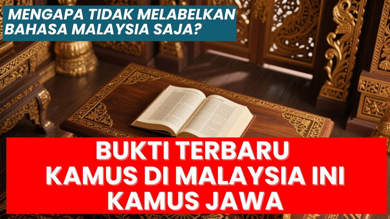 #297: Kamus Bahasa Malaysia adalah kamus Bahasa Jawa? BUKTI TERBARU. Penjajahan Jawa?