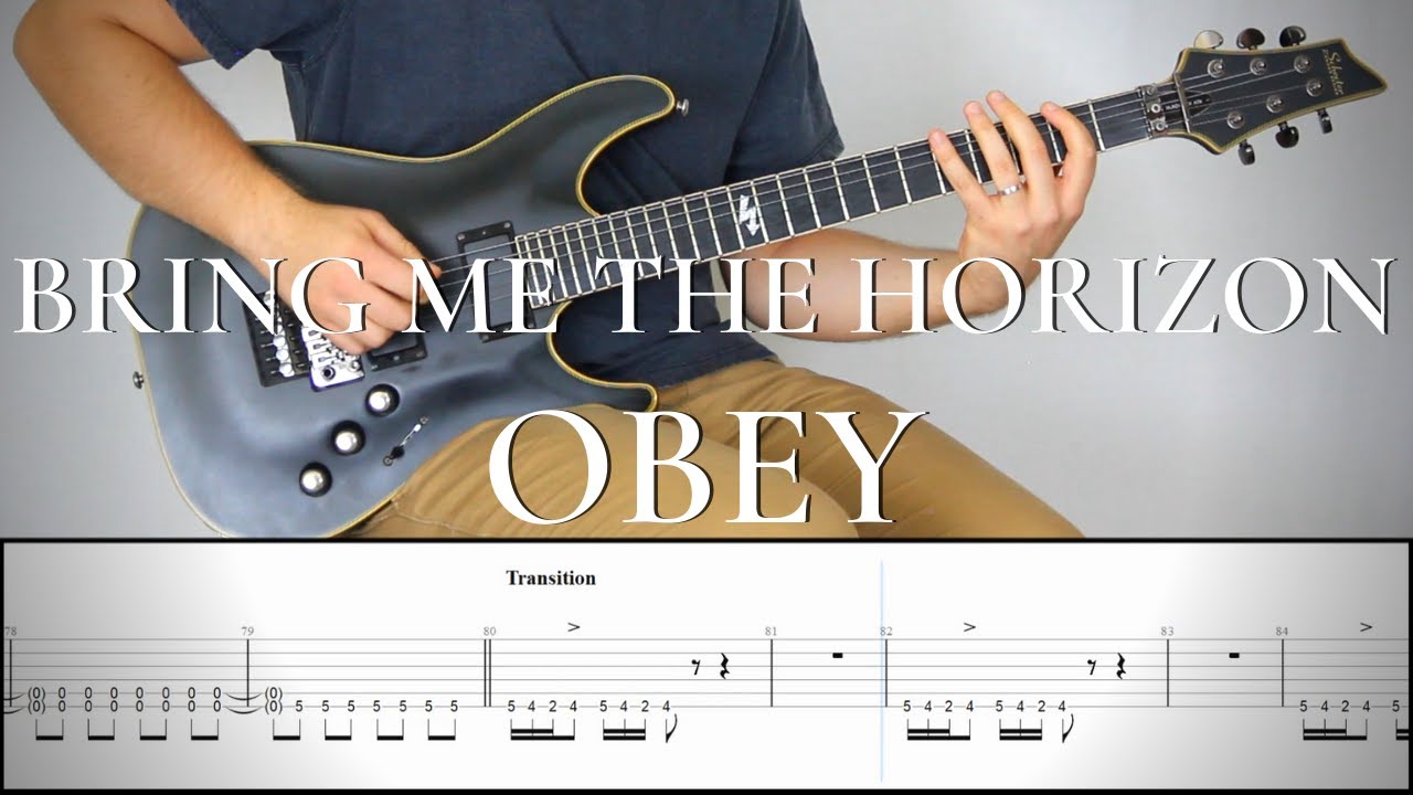 BRING ME THE HORIZON - OBEY | Guitar Cover Tutorial (FREE TAB)