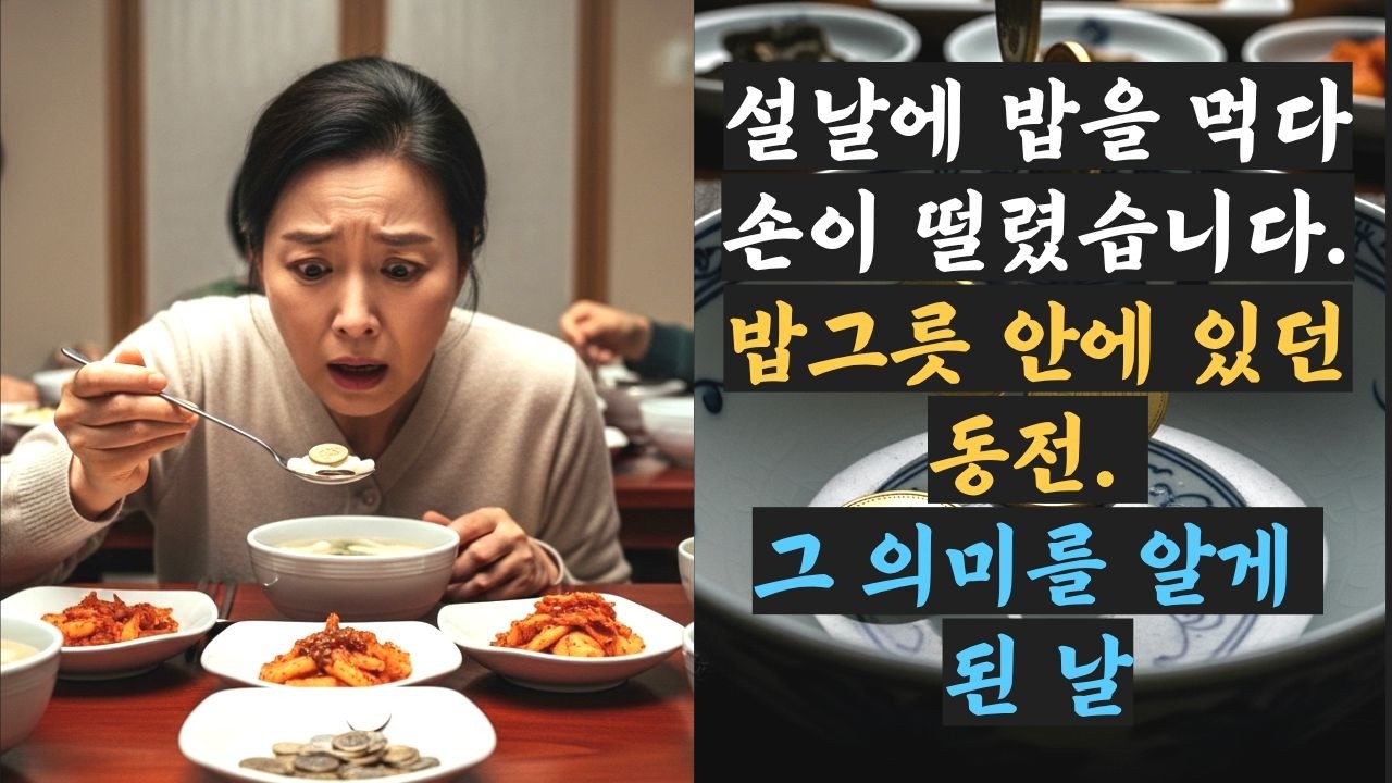 설날에 밥을 먹다 손이 떨렸습니다. 밥그릇 안에 있던 동전. 그 의미를 알게 된 날 | 며느리  | 고부 갈등 | 명절 | 시어머니 | 할머니 | 아들 | 떡국 | 명절음식 |