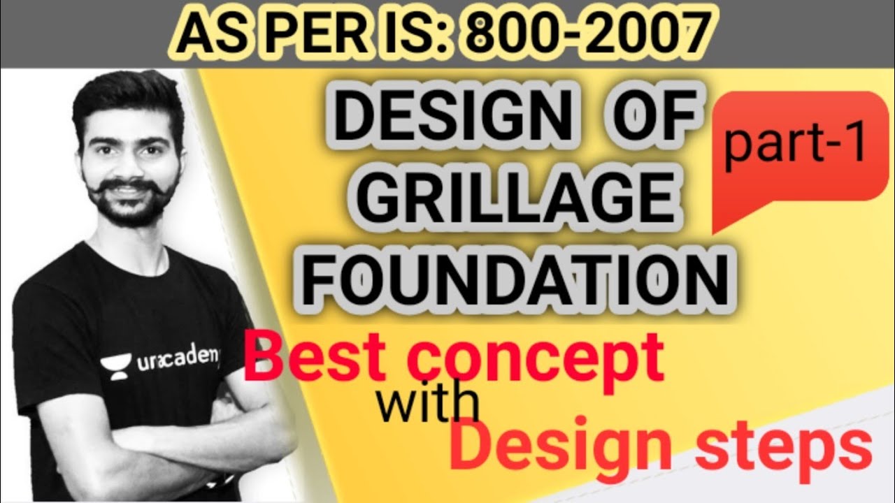 DESIGN GRILLAGE FOUNDATION IN HINDI PART 1