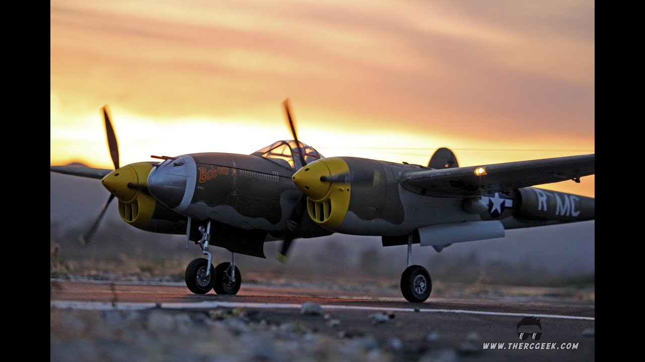FlightLineRC P-38L Lightning (1600mm) Flight at PVMAC