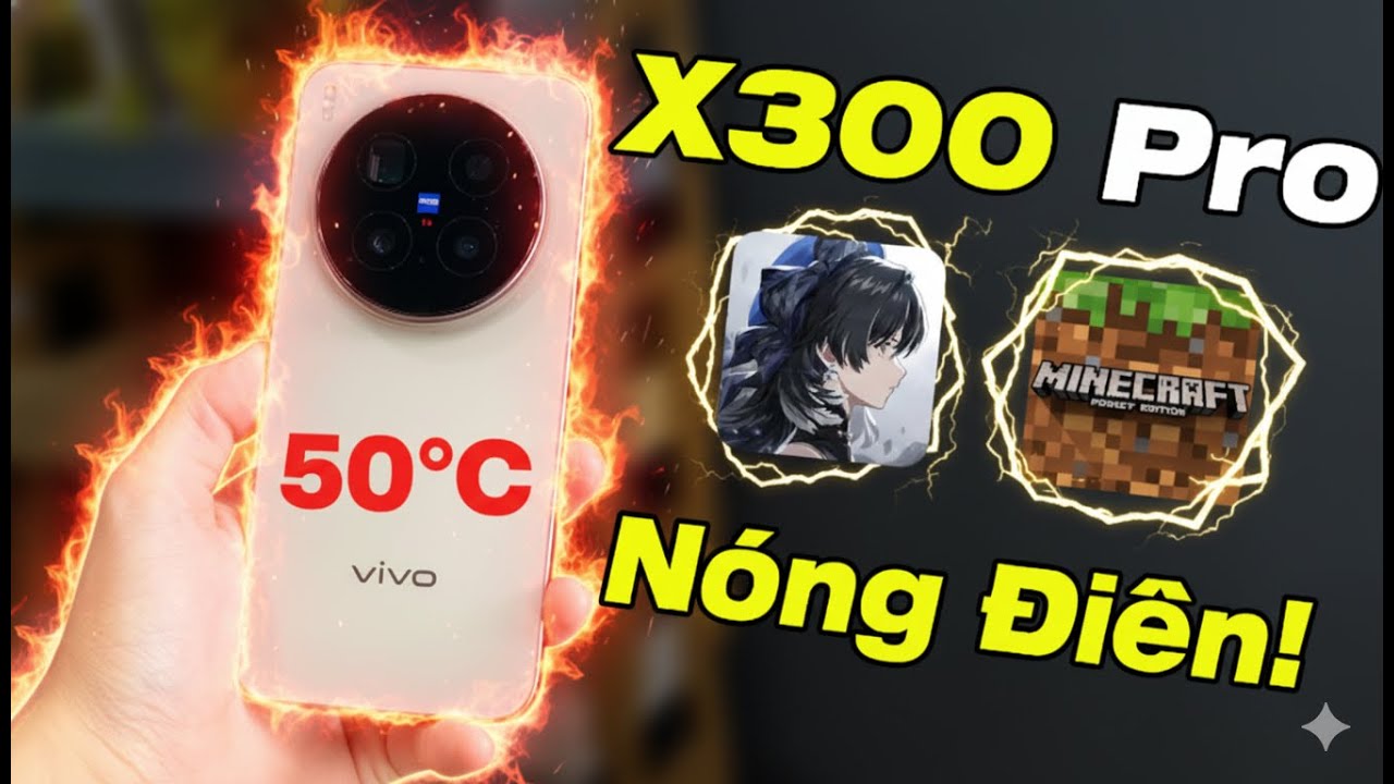 Test game VIVO X300 Pro - Nóng khủng khiếp, FPS như điện tâm đồ - Dimensity 9500 Quá nhiệt!