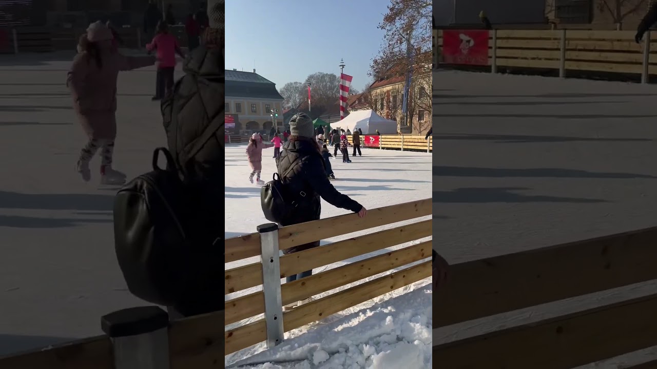 Esztergom Ice Skating Ring Public Square Hungary Lord Jesus is coming again! 