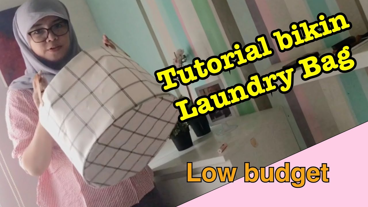 Laundry Bag tutorial || DIY laundry basket || cara bikin laundry bag Low Budget