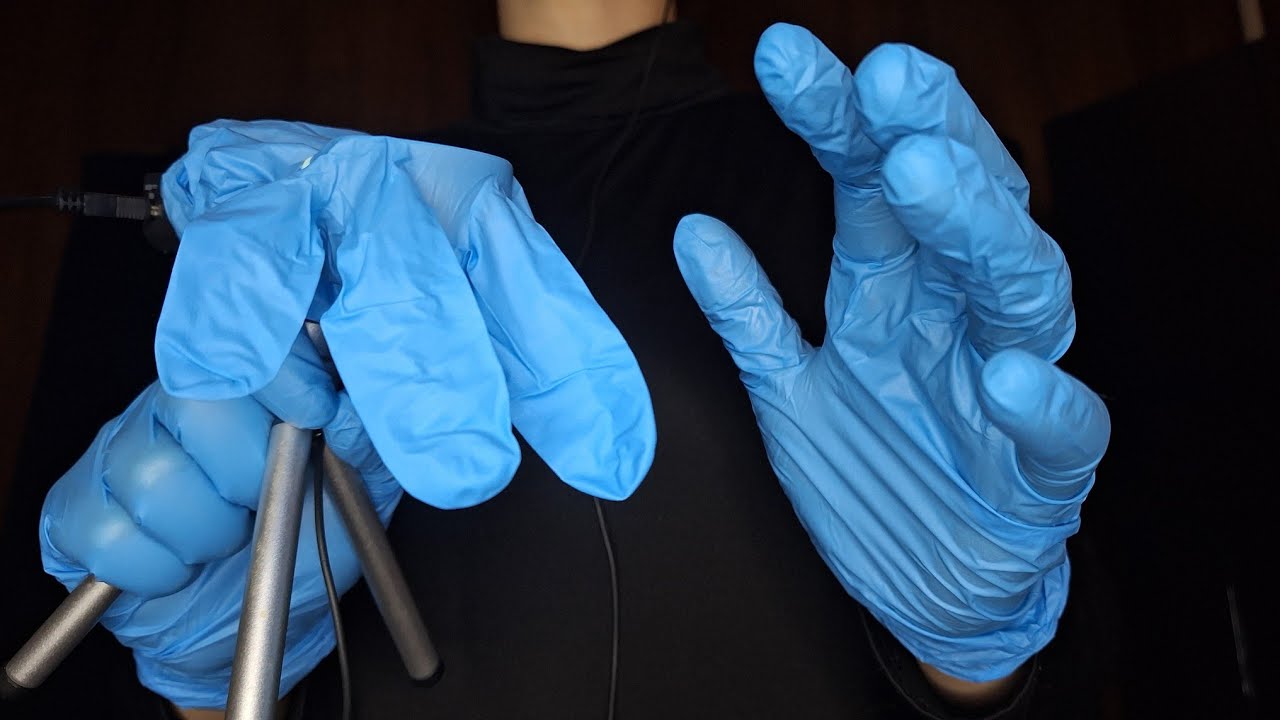 #ASMR Sticky Rubber Gloves Squeezing Mic 🎤安眠サウンド