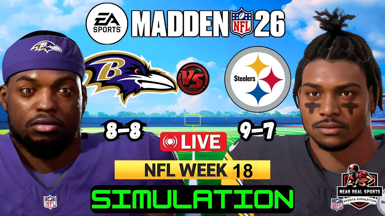 «Рэйвенс» против «Стилерс» | 18-я неделя НФЛ | Прогнозы на Madden 26