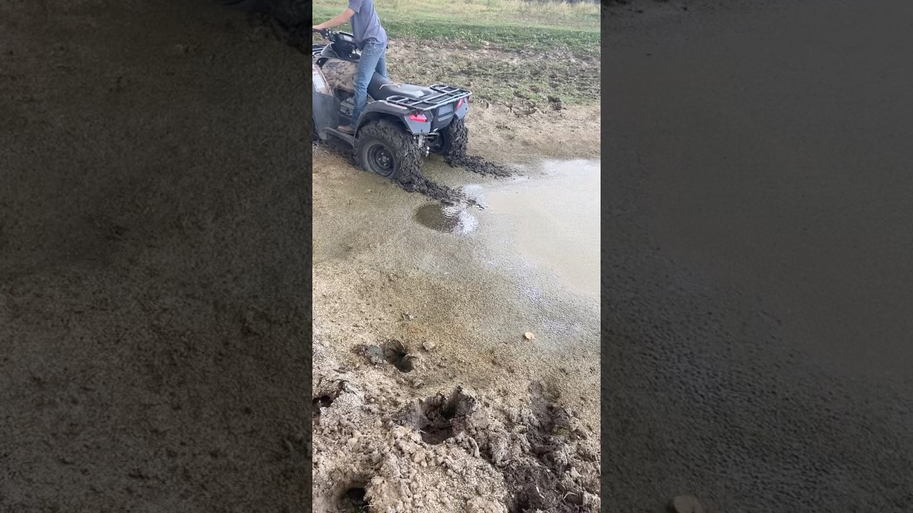 Almost got stuck 😅 #mud #quad
