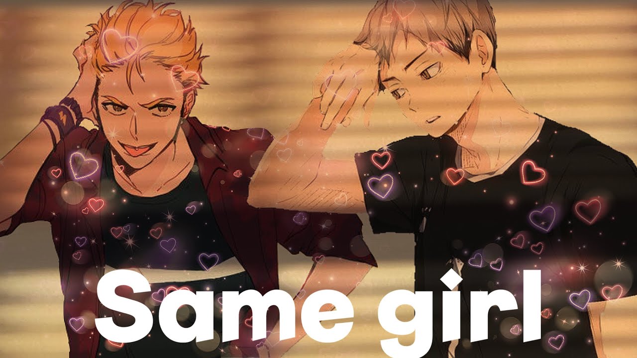 Haikyuu text- Same girl By Usher and R.Kelly!! Lyric Prank!! Kiyoomi burns down the house