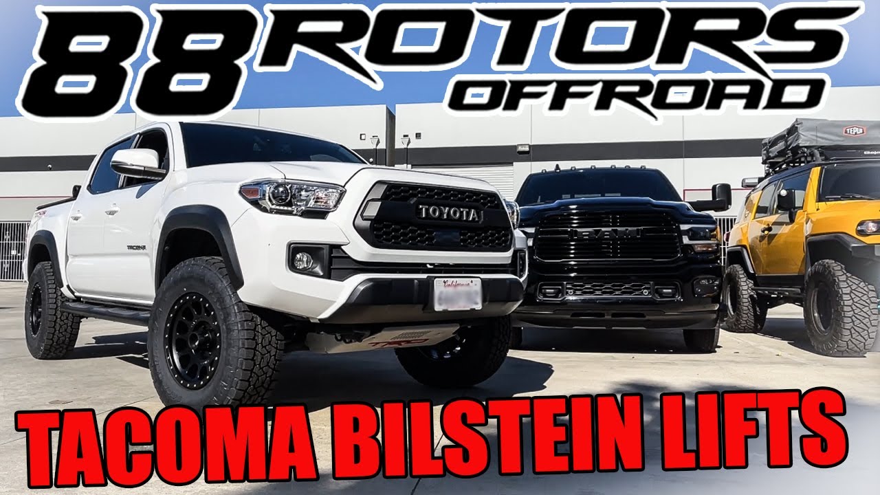 TACOMA BILSTEIN 5100, 6112, 5160 SHOCKS, LIFTED 4X4 TRD OFFROAD