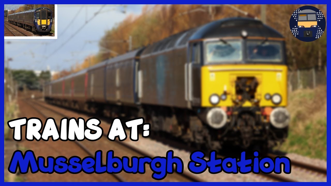 *ROG Class 57 + FGW Mk3s* A few trains at Musselburgh Station (24/03/21)