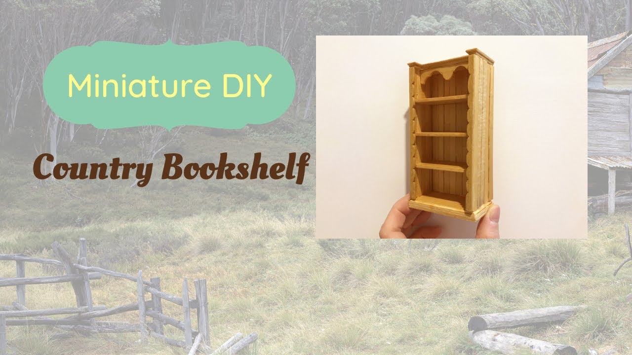 Easy DIY Tutorial: How to Make Miniature Bookshelf for Dollhouse?