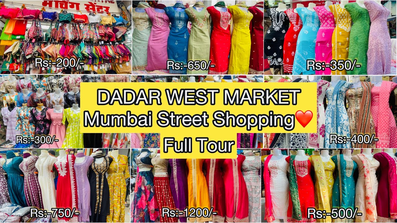 DADAR STREET SHOPPING MARKET FULL TOUR😍| Mumbai Shopping #mumbai #streetshopping @prianca_solanki