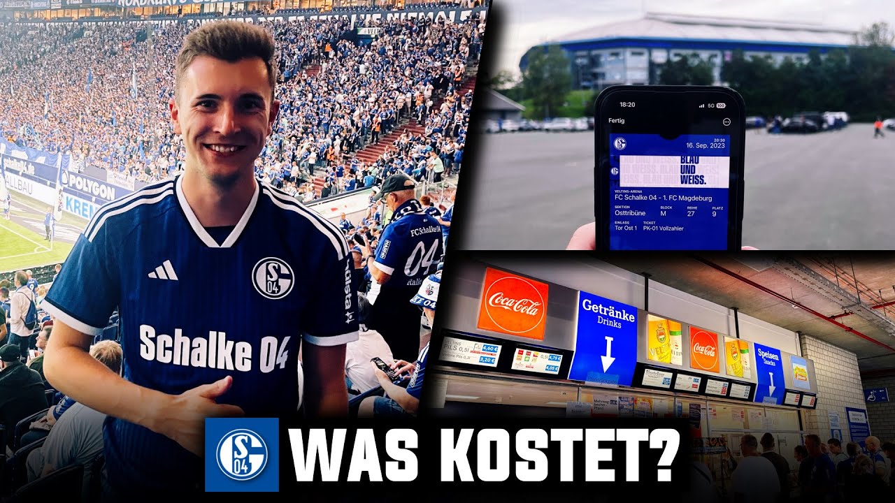 Ticket, Essen, Anreise 🚆🌭 Was kostet ein Stadionbesuch in der Veltins Arena von Schalke 04?