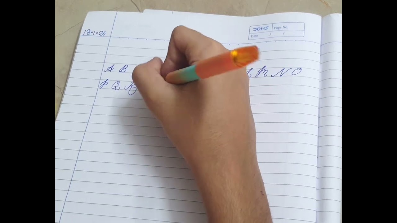 HOW TO WRITE CURSIVE WRITING 