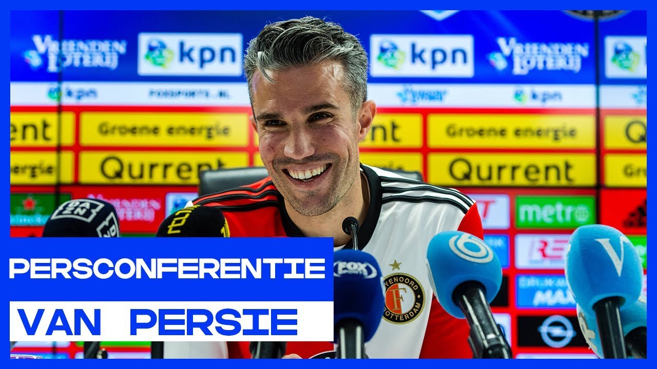 PERSCONFERENTIE | Robin van Persie schuift voor de laatste keer aan