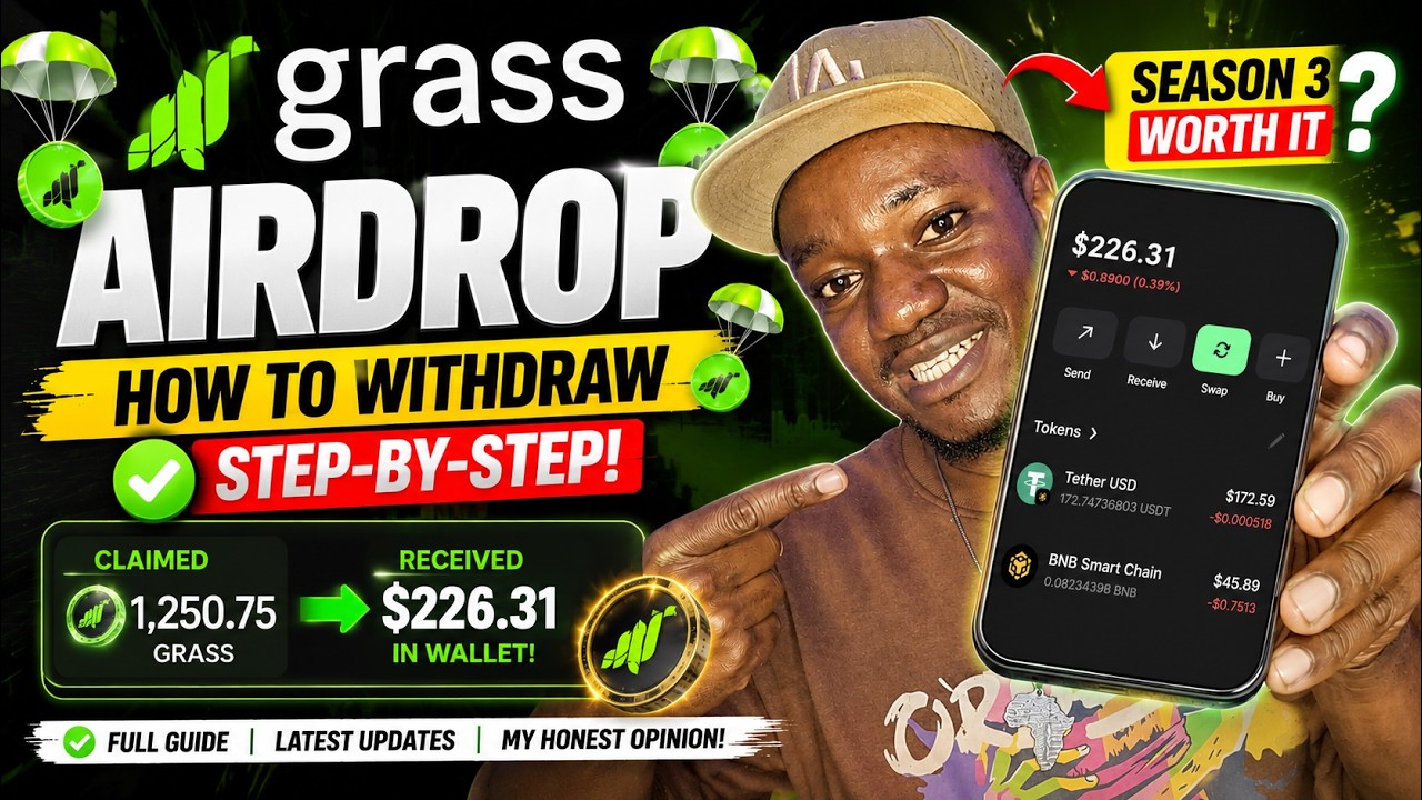 Я наконец-то отозвал свой аирдроп GRASS | GRASS 3 сезон - продолжать фармить или остановиться? Мо...