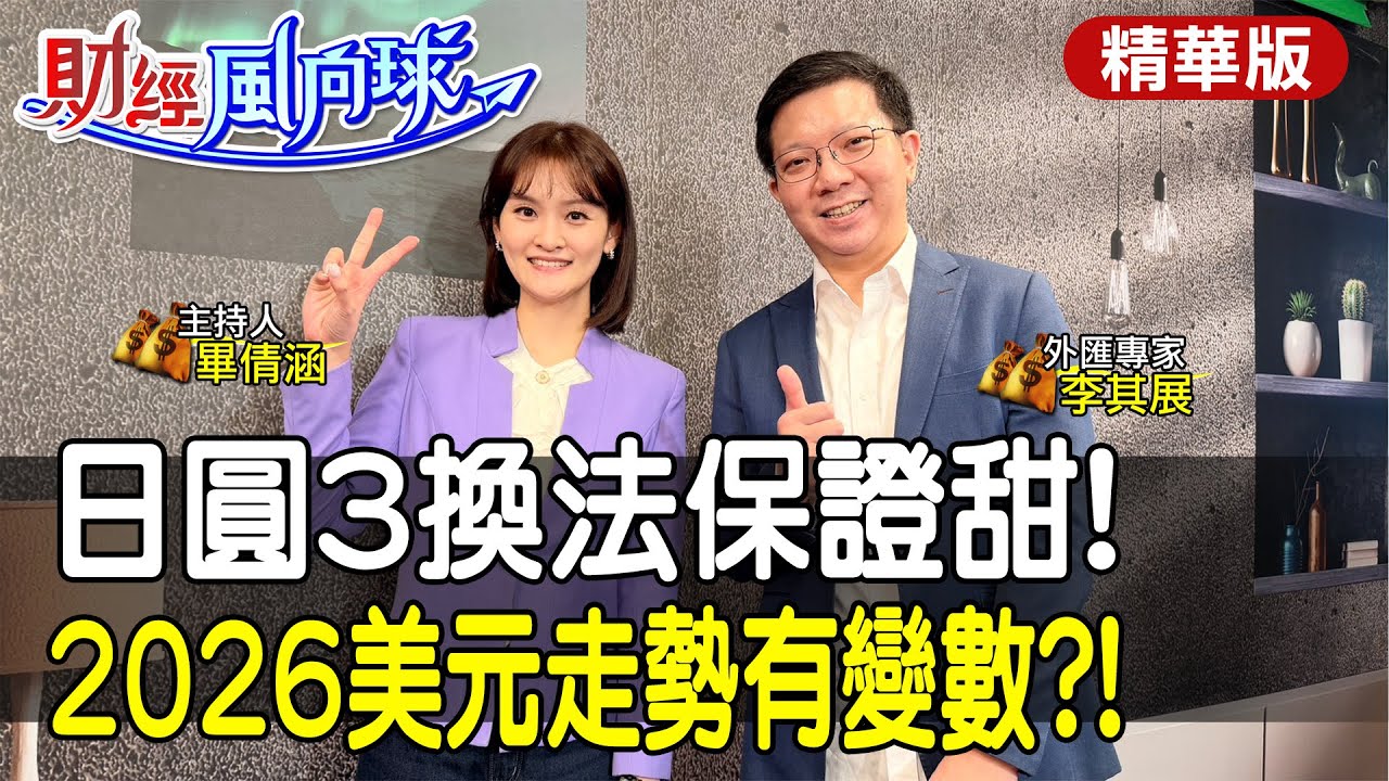 2026年貨幣戰!降息啟動美元一路弱 台幣升值有壓力?feat.李其展【#財經風向球】精華版@中天電視CtiTv @中天財經頻道CtiFinance