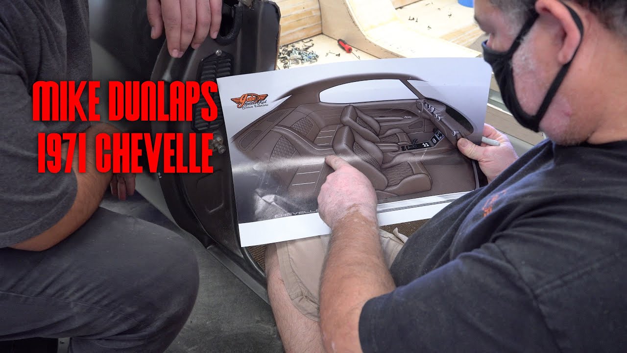 Custom interior on a 1971 Chevelle