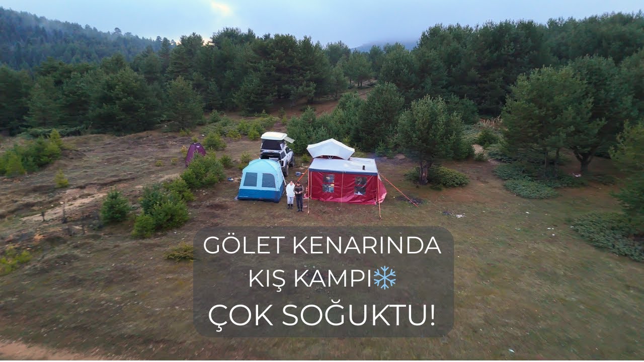 Bu Soğukta Kamp mı Yapılır? ❄️ Gerede’de Gölet Kenarı Kış Kampı 🥶
