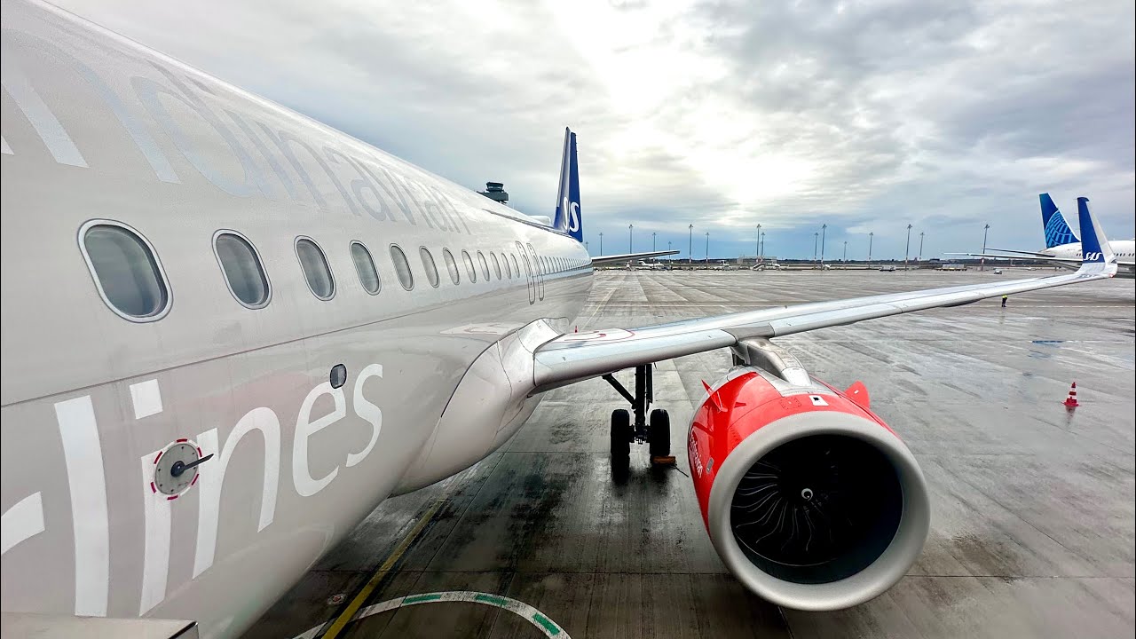 Airbus A320neo | SAS Scandinavian Airlines | Копенгаген (CPH) — Берлин (BER) | Посадка | 4К