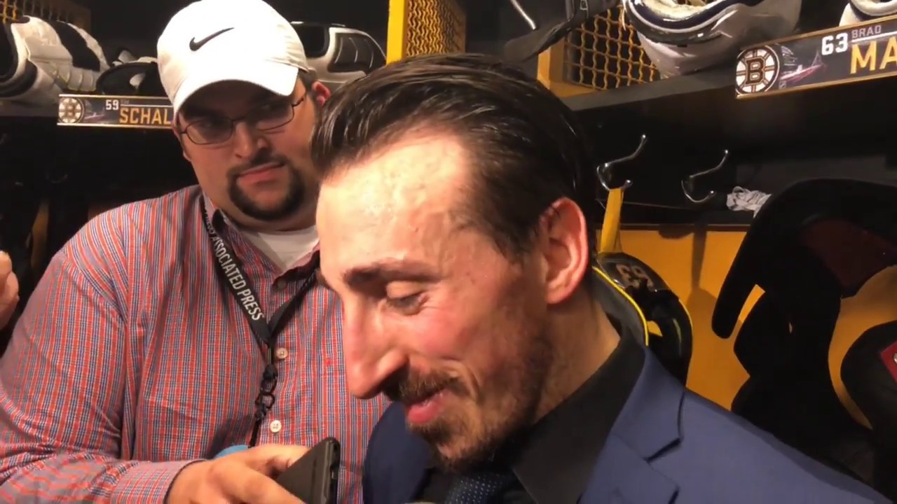 Brad Marchand explains licking Ryan Callahan&rsquo;s face