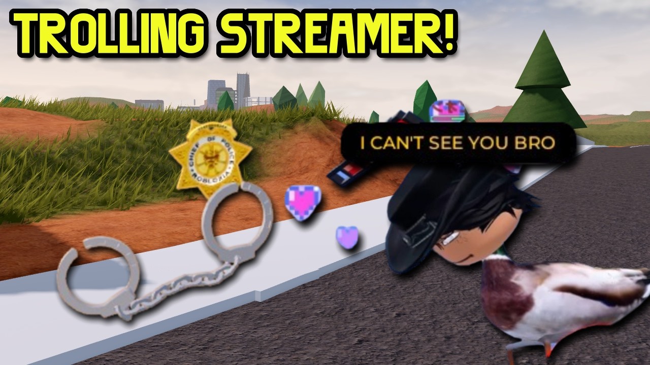 СТРИМЕР-ТРОЛЛЕР с НЕВИДИМЫМ АВАТАРОМ! | Roblox Jailbreak