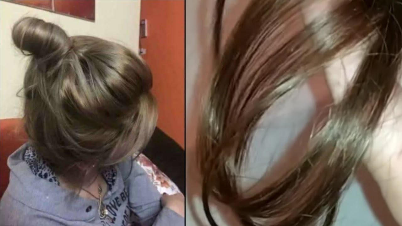 لي شعرها مخلط بين لكحل ونحاسي وشيب وصبغة راها هابطتلك بعشرة ألاف وإنتي صبغتي بهذا اللون روعة
