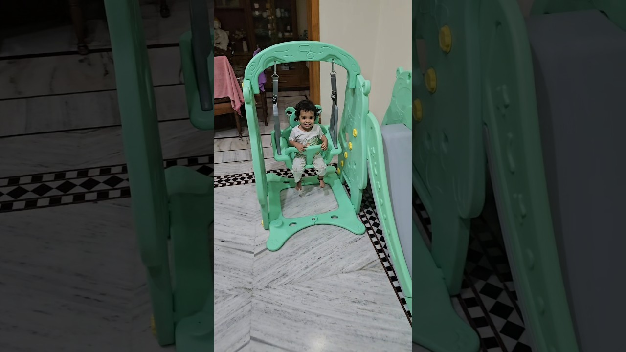 Baby swing and slide #babytoys #staranddaisy #prettylittlebaby #babyswing #babyslide