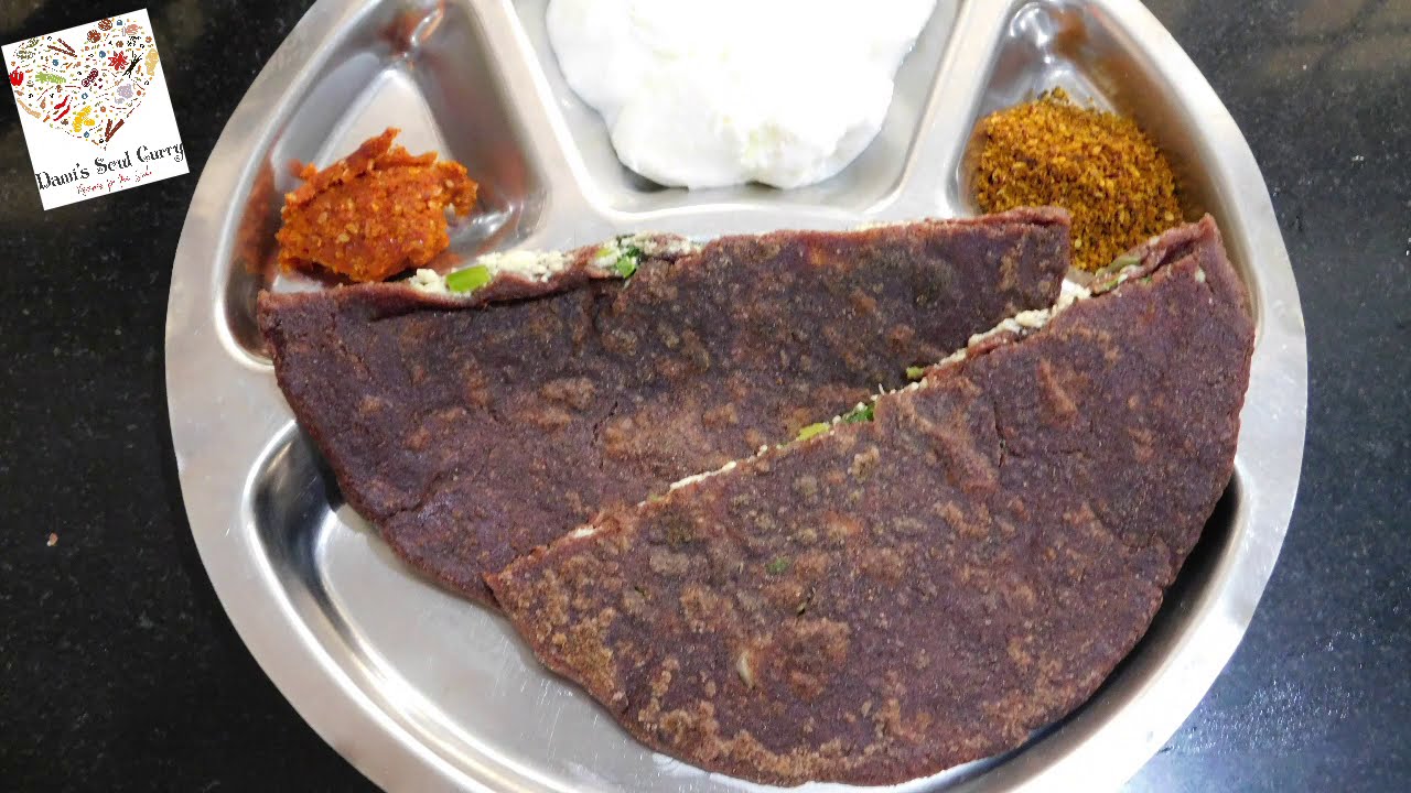 Paneer Stuffed Ragi Paratha