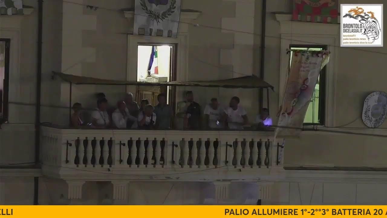 PALIO ALLUMIERE 1°-2°°3° BATTERIA 20 AGOSTO