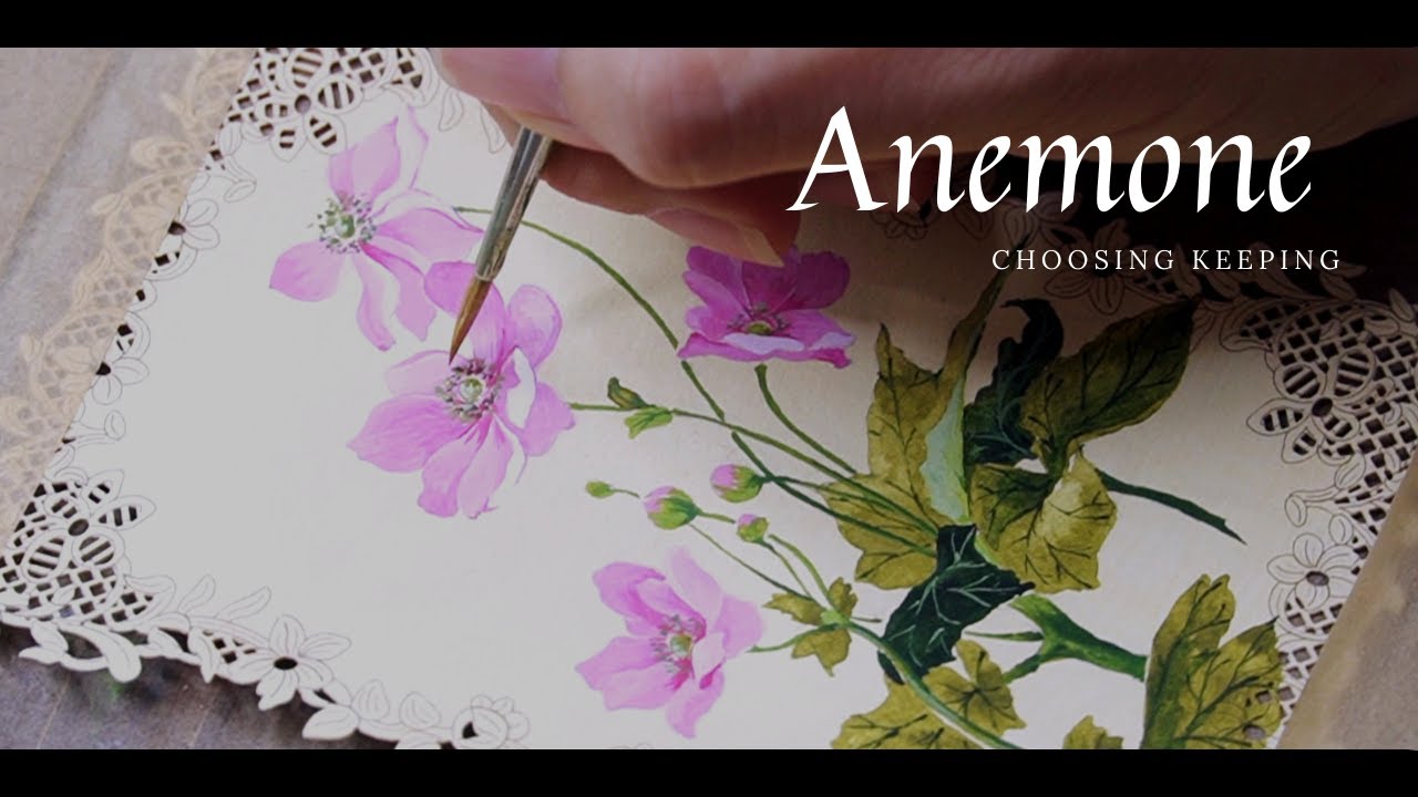 VLOG Decorative paper from Choosing Keeping UK_ Anemone watercolor