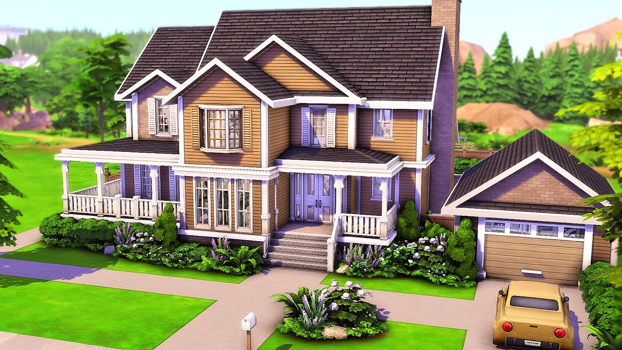 Huge Base Game Family Home | The Sims 4 Speed Build