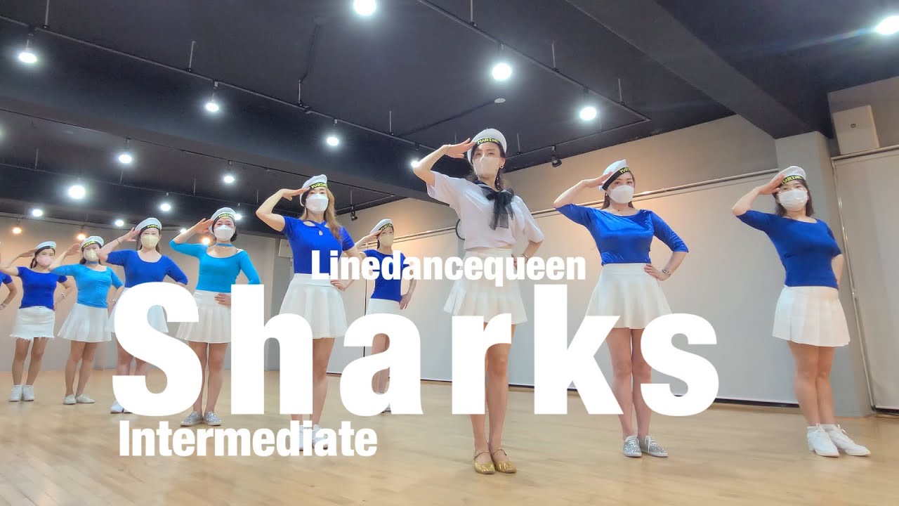 Sharks Line Dance l Intermediate l 샤크 라인댄스 l Linedancequeen