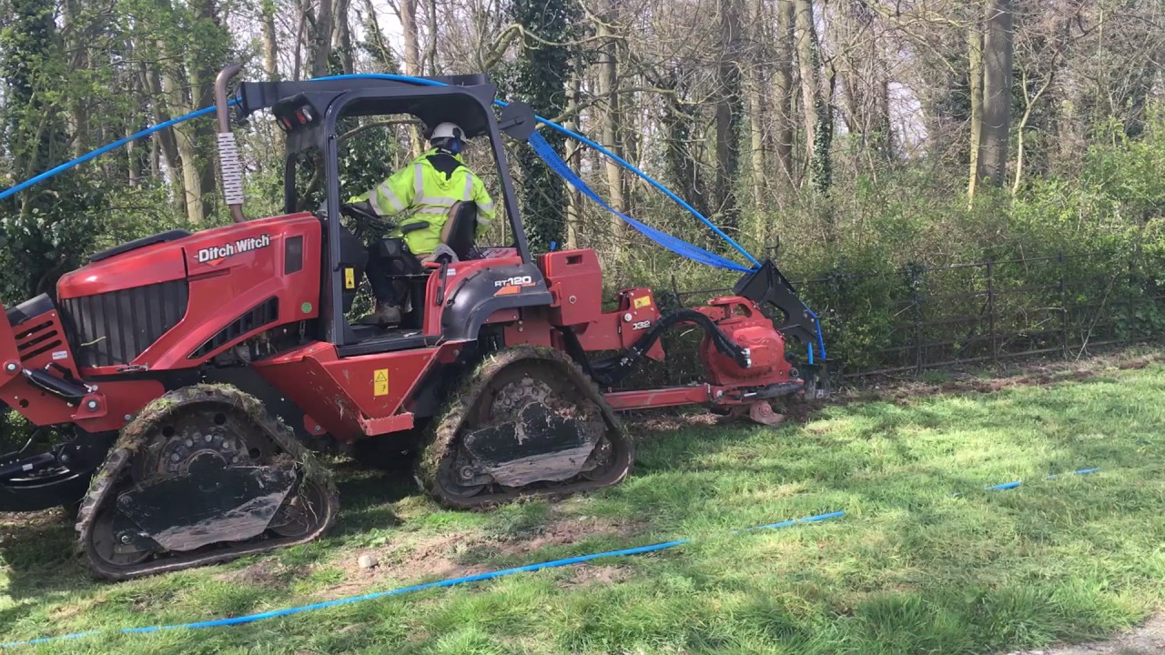 The Ditch Witch - quick and tidy process to laying ground pipes and cables!