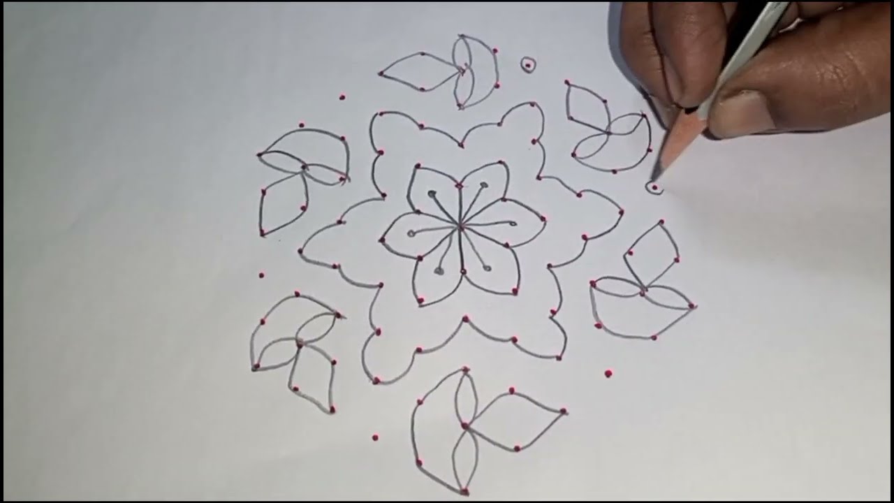 🌺🌺11*6 special kolam🌺🌺#rangoli  #vijayadasamimuggulu 