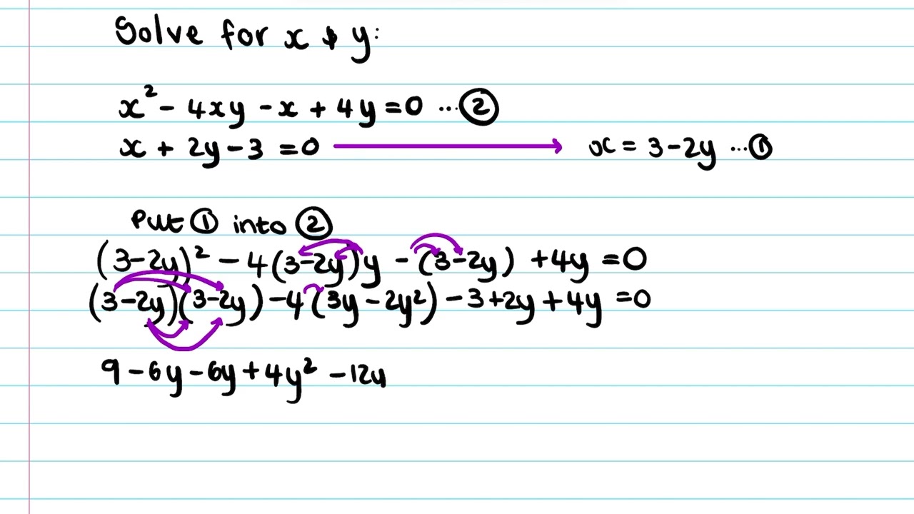 Sum #22: Simultaneous Equations (Grade 11)