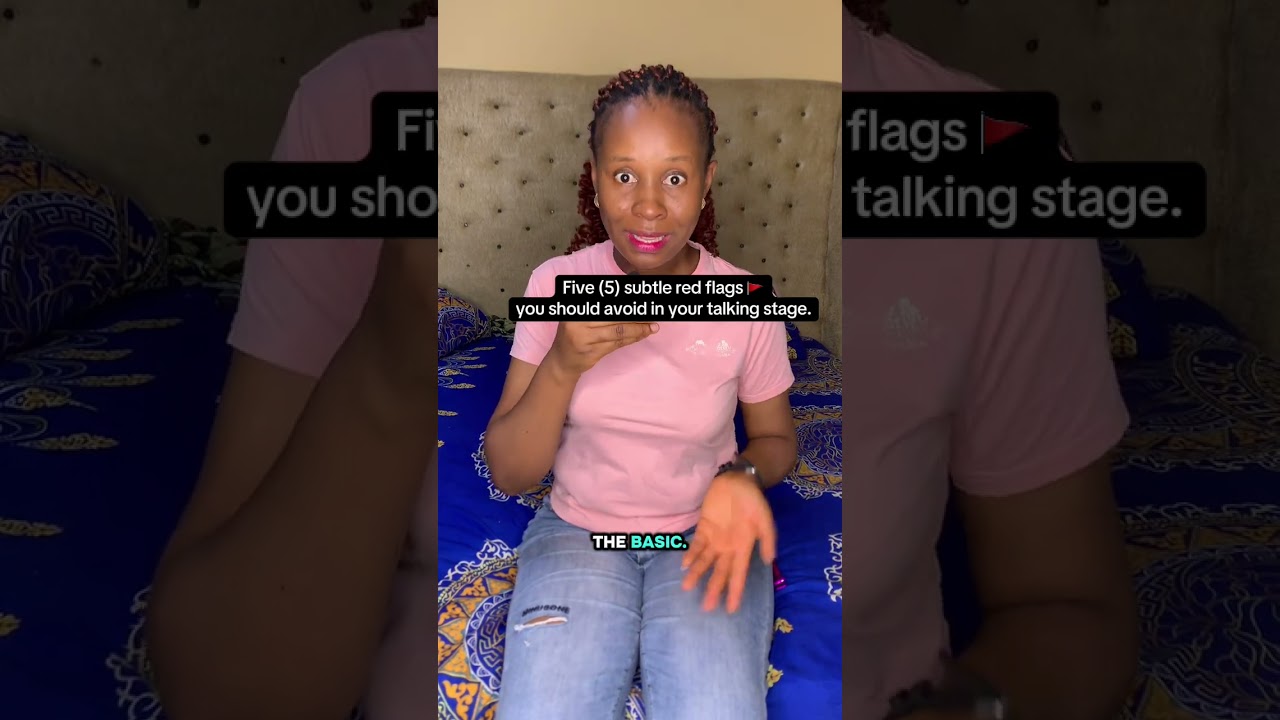 Red flags you should avoid in a relationship. 