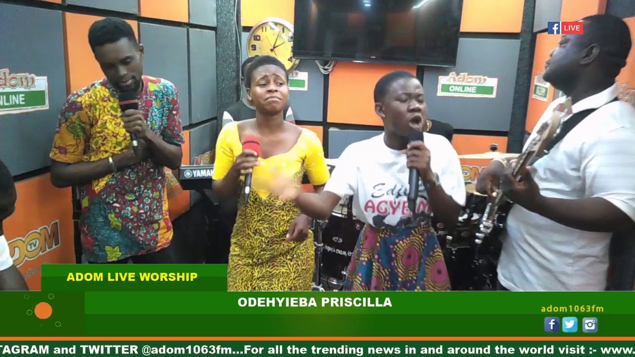 ADOM FM LIVE WORSHIP WAS ON FIRE WITH ODEHYIEBA PRISCILLA