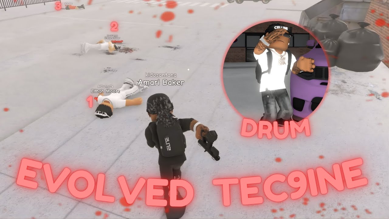 I EVOLVED the Tec 9ine DRUM in South Bronx The Trenches Roblox!