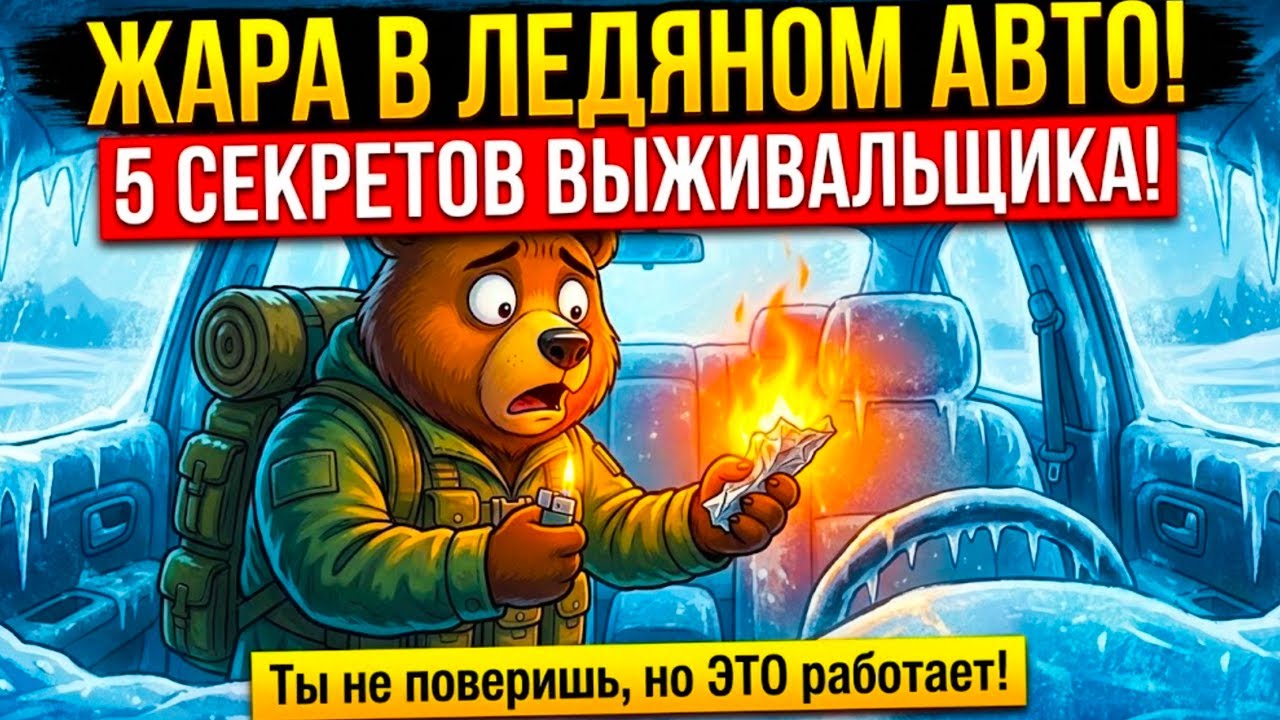 Хватит МЕРЗНУТЬ! 5 копеечных трюков, чтобы в машине стало ЖАРКО мгновенно
